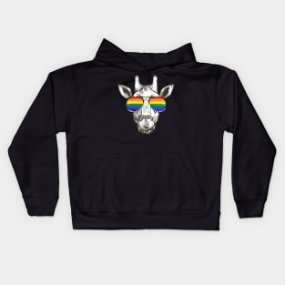 Gay Pride Flag Sunglasses Lgbtq Rainbow Flag Lgbt Kids Hoodie